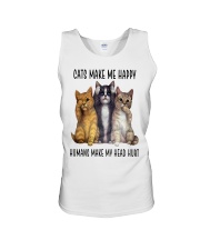 Cat make my happy Unisex Tank tile