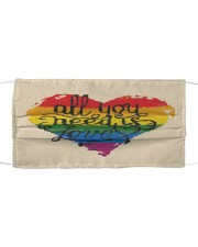 LGBT Love Face Cloth face mask front