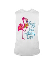 Flamingo Sandy Toes and Salty Lips Sleeveless Tee tile