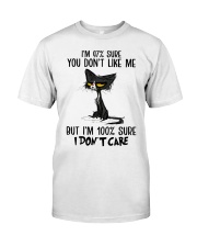 I DON'T CARE FUNNY CAT Premium Fit Mens Tee tile