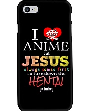 I love anime but Jesus always come first Phone Case tile
