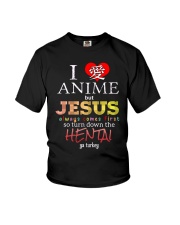 I love anime but Jesus always come first Youth T-Shirt tile