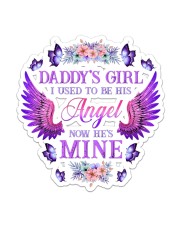 Daddy Girl I used to be his Angel Sticker - Single (Vertical) front