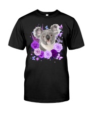 CUTE KOALA PURPLE FLOWER Premium Fit Mens Tee tile