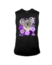 CUTE KOALA PURPLE FLOWER Sleeveless Tee tile