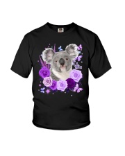 CUTE KOALA PURPLE FLOWER Youth T-Shirt tile