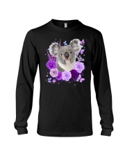 CUTE KOALA PURPLE FLOWER Long Sleeve Tee tile