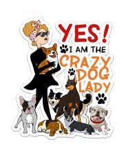 Yes i am Crazy dog lady Sticker - Single (Vertical) front