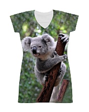 CUTE KOALA CLIMBING All-Over Dress tile