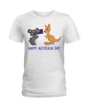 Koala And Kangaroo Happy Australia Day Ladies T-Shirt tile
