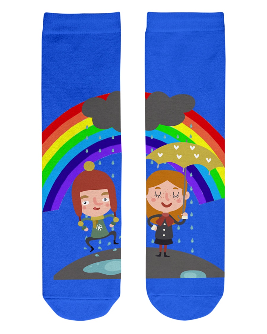 Rainbow Socks Crew Length Socks