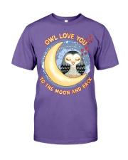 Owl Love You The Moon and Back Valentine Day Premium Fit Mens Tee tile
