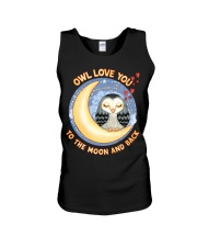 Owl Love You The Moon and Back Valentine Day Unisex Tank tile
