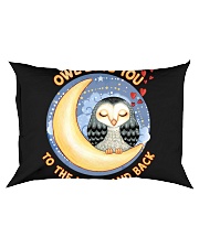 Owl Love You The Moon and Back Valentine Day Rectangular Pillowcase front