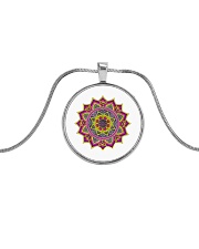 Beautiful Stylish Elegant colors Metallic Circle Necklace thumbnail