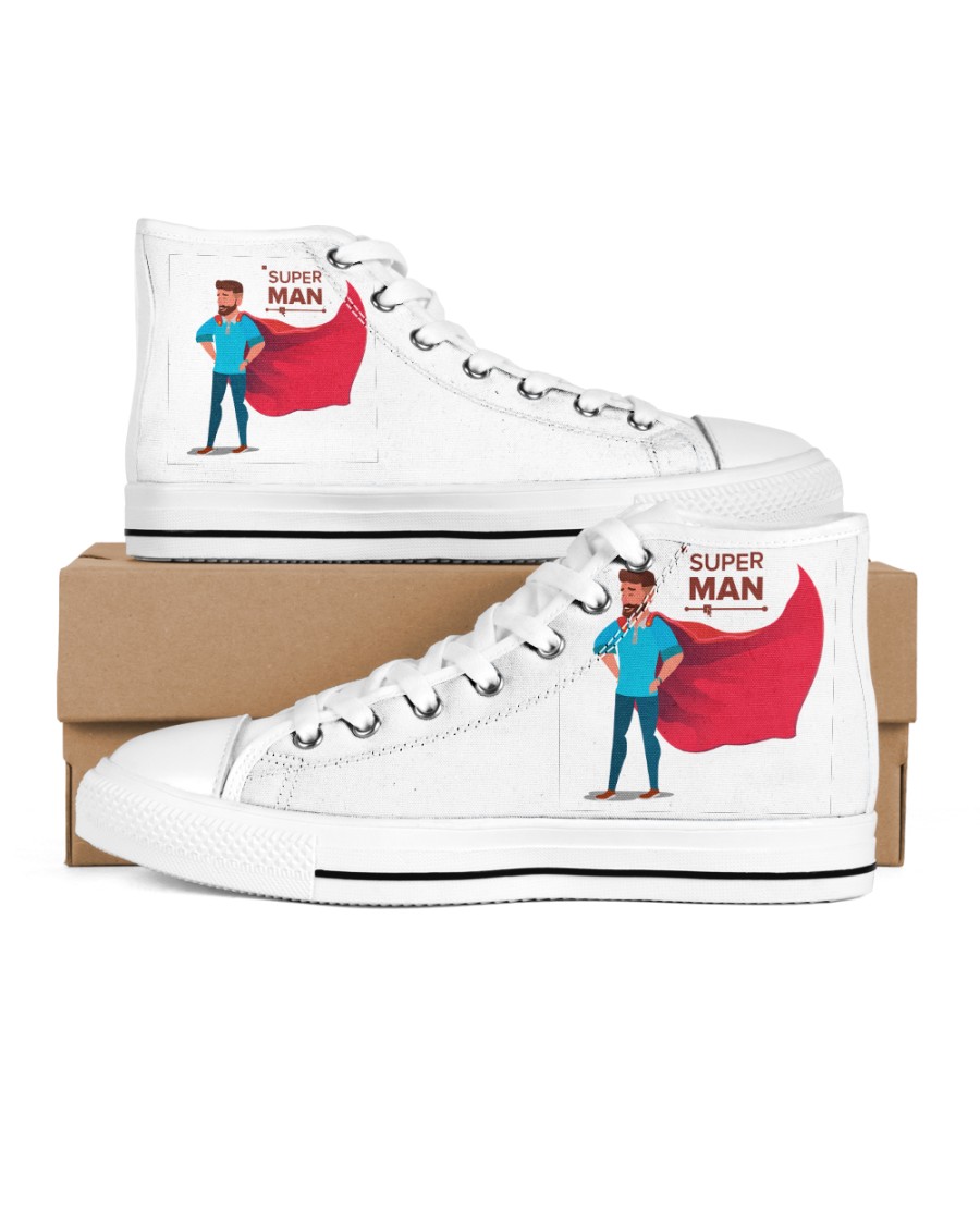 supertest test Women's High Top White Shoes