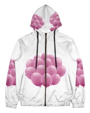 balloon test Men's All Over Print Full Zip Hoodie thumbnail