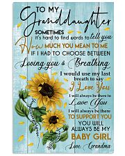 To My Granddaughter 11x17 Poster front