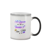 november a queen30 Color Changing Mug tile