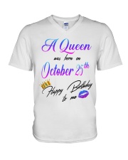 october a queen25 V-Neck T-Shirt tile