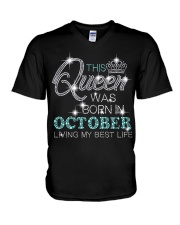 October Queen V-Neck T-Shirt tile