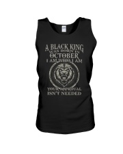 October Man Unisex Tank tile
