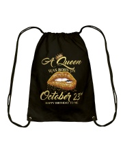October Queen 23 Drawstring Bag tile