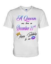 december a queen23 V-Neck T-Shirt tile