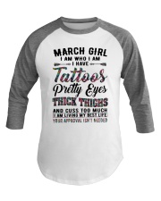 March Girl Baseball Tee tile