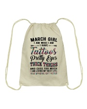 March Girl Drawstring Bag tile