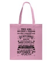 2 september this girl Tote Bag tile