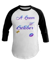 october a queen21 Baseball Tee tile