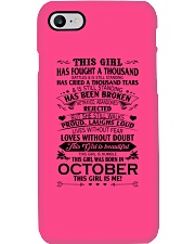 october girl Phone Case tile