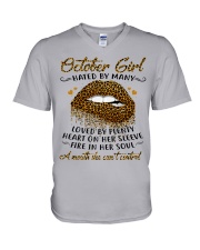 October Girl V-Neck T-Shirt tile