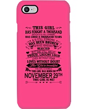 29 november this girl Phone Case tile