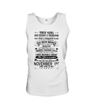 1 november this girl Unisex Tank tile