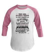 1 november this girl Baseball Tee tile