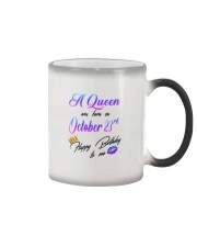 october a queen23 Color Changing Mug tile