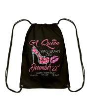 December Queen 22 Drawstring Bag thumbnail