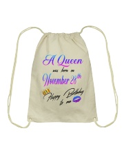 november a queen28 Drawstring Bag tile