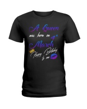 4 march a queen Ladies T-Shirt tile