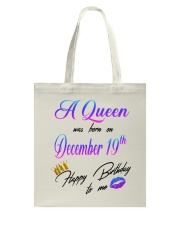 december a queen19 Tote Bag tile