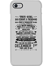 1 december this girl Phone Case tile