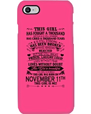 11 november this girl Phone Case tile