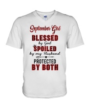 September Girl V-Neck T-Shirt tile