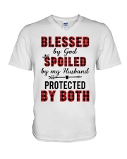 Blessed By God V-Neck T-Shirt tile