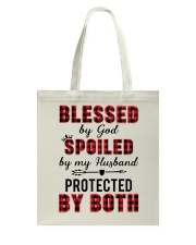 Blessed By God Tote Bag tile