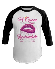 November Queen Baseball Tee tile