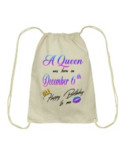 december a queen6 Drawstring Bag tile