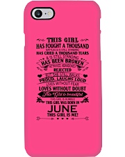 june girl Phone Case tile